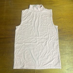 JCrew Factory Sleeveless Mockneck BS206 in Faded Quartz